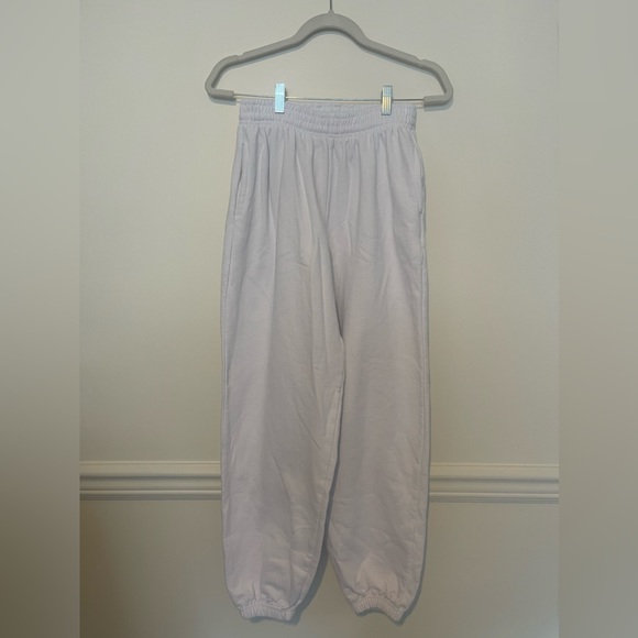 Nasty Gal White Relaxed Hoodie and Jogger Set - Picture 6 of 6